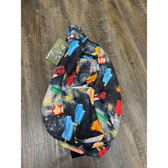 Kavu Handbags - KAVU Space Pop Galaxy Popsicle Rope Sling Canvas Bag Crossbody Backpack NWT